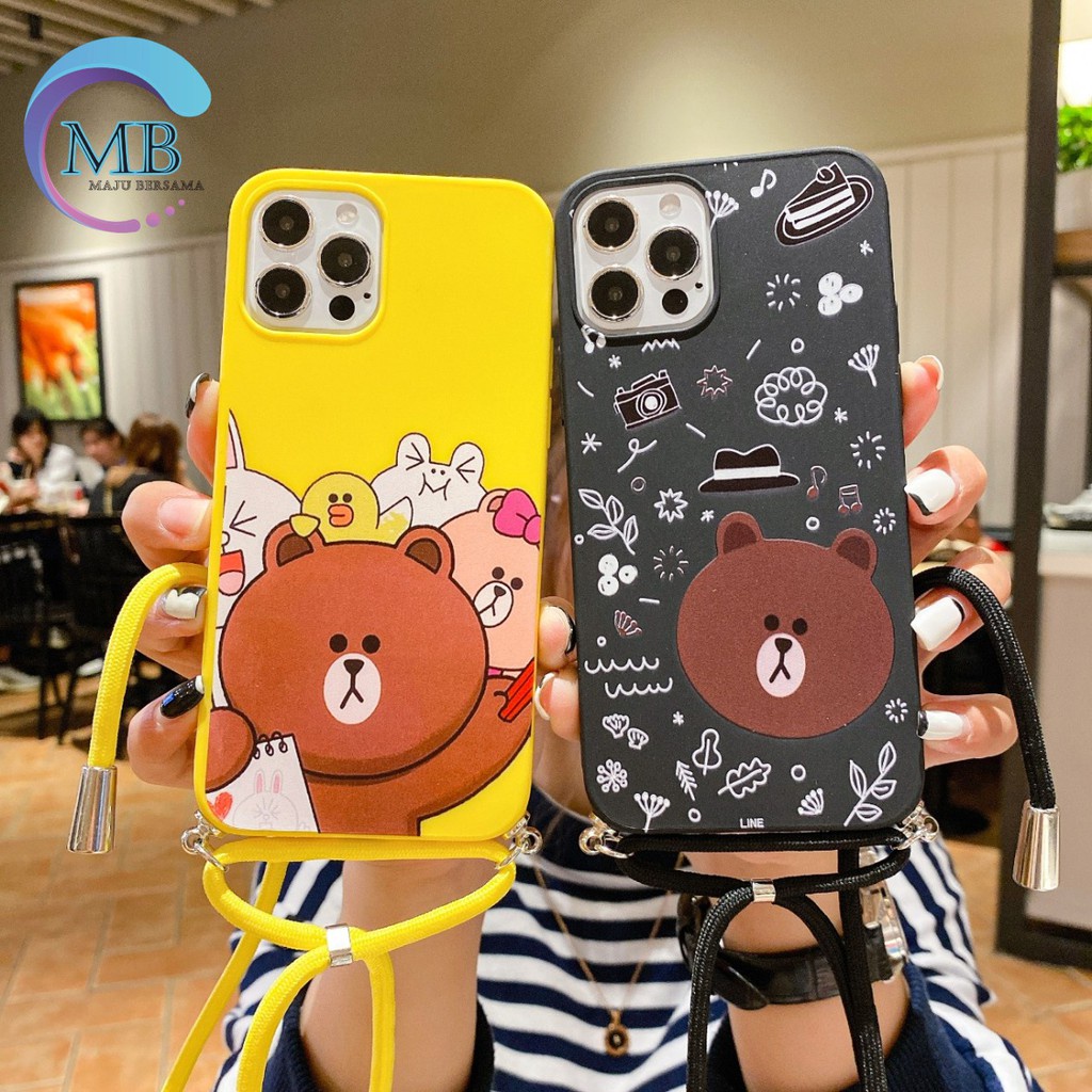 SS157 case Slingcase Lanyard BEAR Oppo F1s A59 A3s A5s A7 A11k A12 A5 A9 2020 A31 A8 MB2267