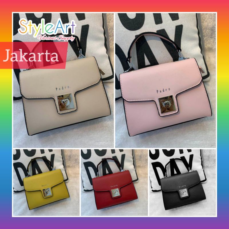 StyleArt SL3119 Tas HandBag Wanita 100% Original Fashion Import Selempang Flap Bag Mini Simple Pedro
