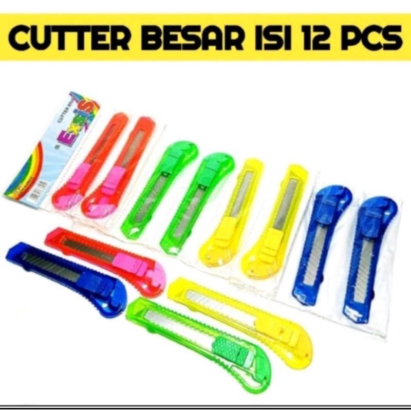 

Cutter / Pisau Pemotong Rencengan Besar (12pcs)