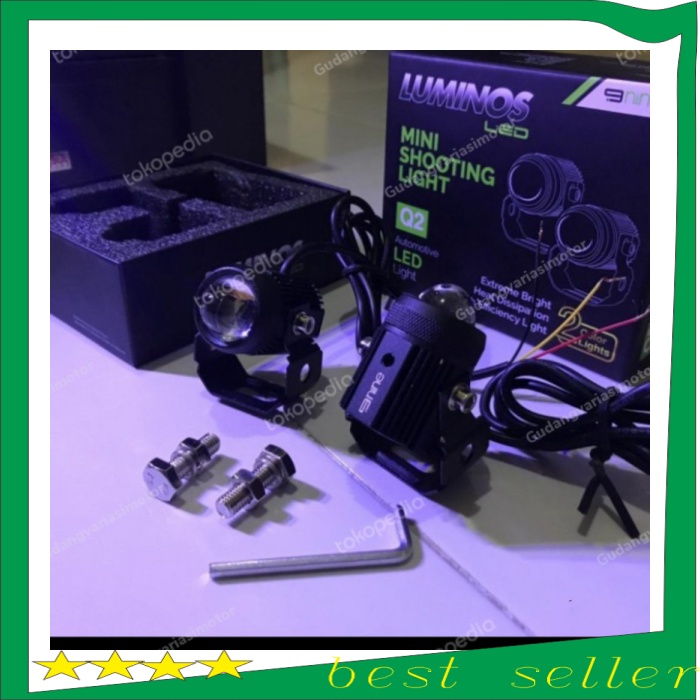 lampu tembak model D2 seri Q2 luminos bisa nyala putih / kuning promo - luminos q2