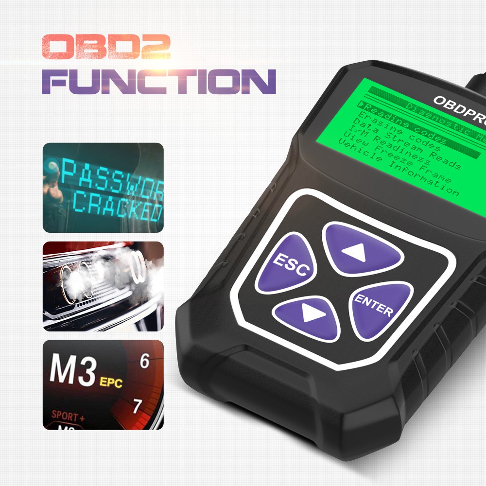 OBDPROG MT100 OBD2 Scanner Car Scanner ODB2 Automotive Scanner For Car Code Reader Scanner Tools Auto Car Diagnostic Tool PK ElM327