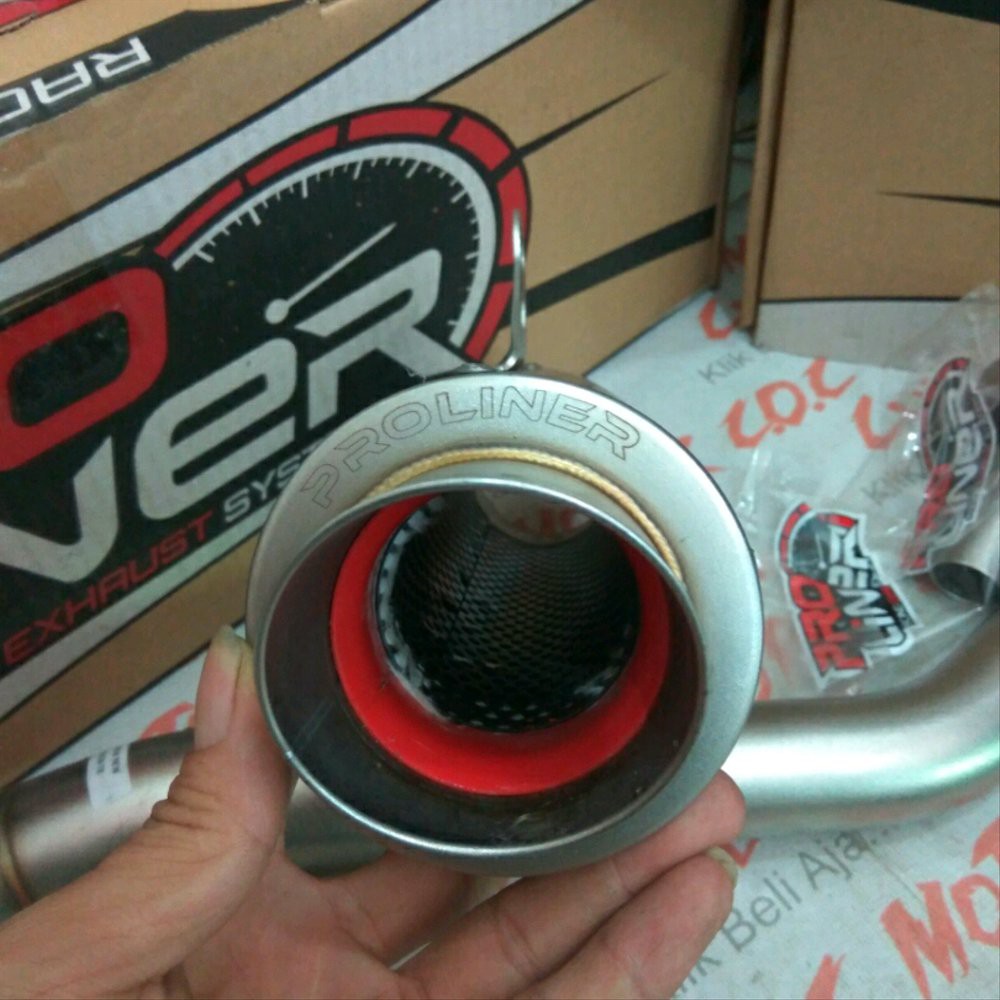 KNALPOT RACING PROLINER TR1-R ORIGINAL ASLI VIXION R 155  bac 82