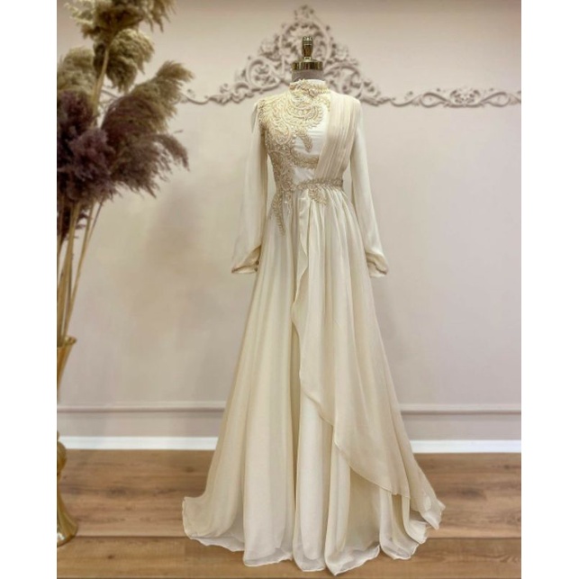 GAUN PESTA MEWAH/ DRESS KONDANGAN HITS/ FASHION TURKI