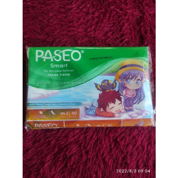 Tisu Paseo 50 Sheets Smart Facial Tissue Travel Pack (Promo Ramadhan)