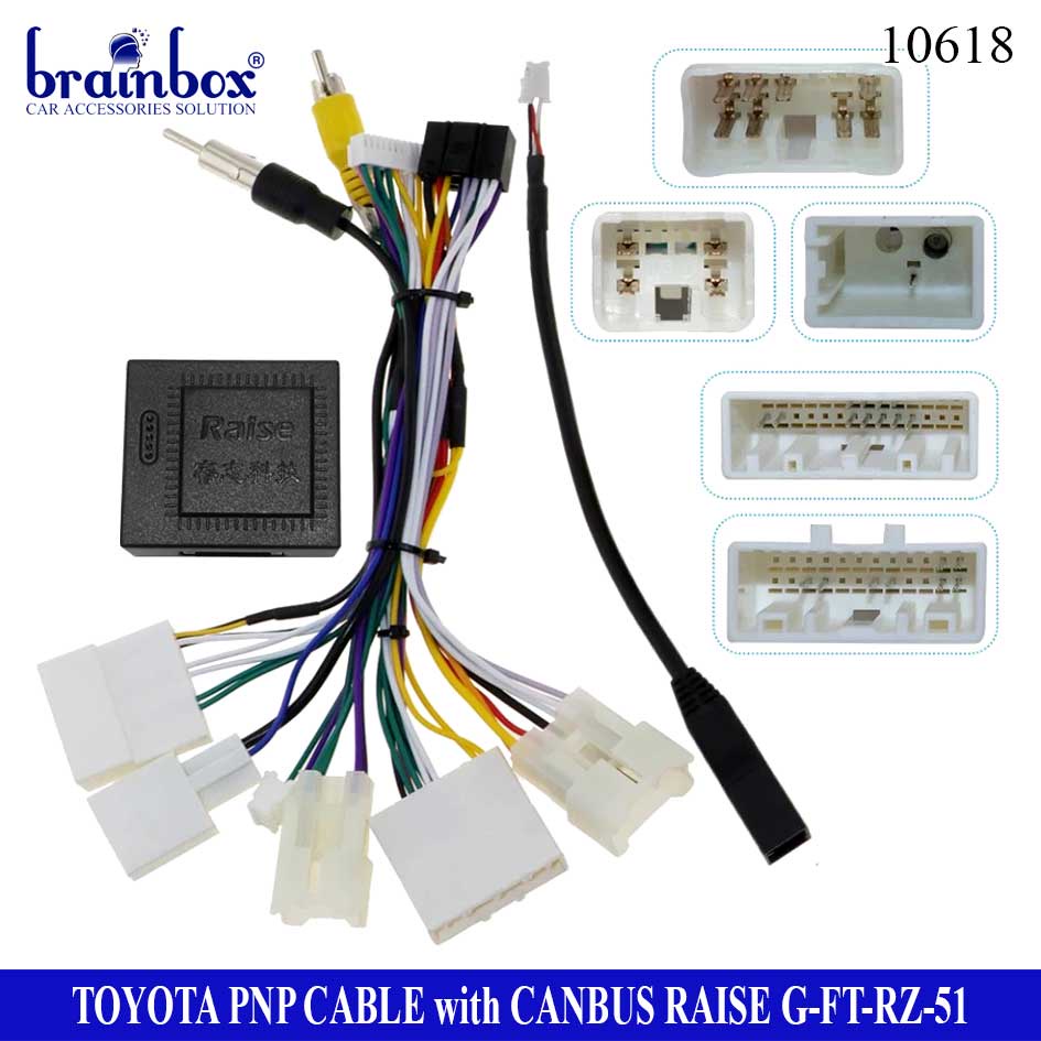 Toyota Kabel Soket Canbus PNP Cable Socket Headunit Android Plug and Play Innova Fortuner Camry Prad