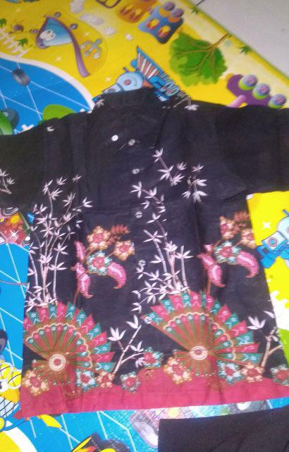 Batik Couple Keluarga Sania Ruffle Ori Ndoro Jowi Dnt Motif Kipas