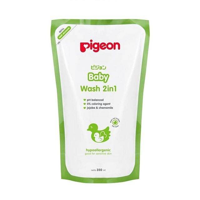 ♥BabyYank♥ PIGEON BABY WASH CHAMOMILE 350ML 600ML REFILL - SABUN SAMPO BAYI TOP TO TOE