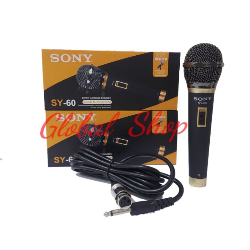 mic kabel sony sy60 free kabel mic sony murah mic sony sy 60 cable microphone mic profesional body metal