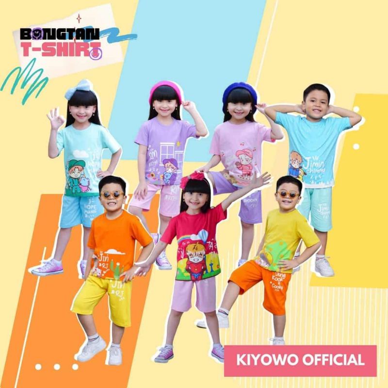 SETELAN ANAK BTS BANGTAN SERIES KIYOWO