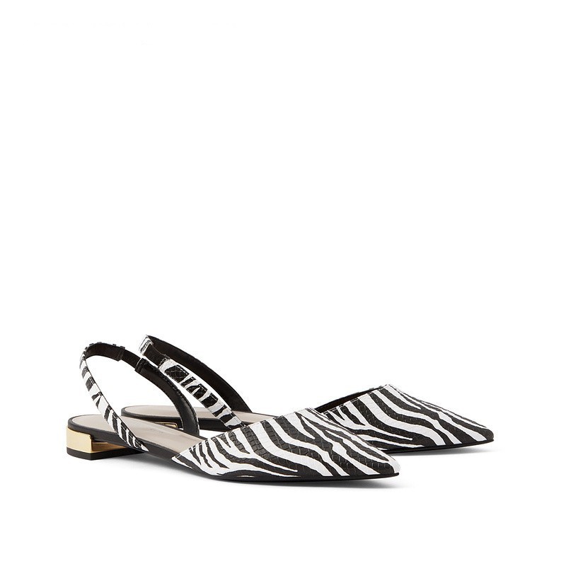 Cnk Pointed Toe Slingback Flat Ck Shoes Sepatu Flatshoes  Import 035