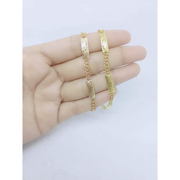 gelang tangan perak asli lapis emas/gelang tangan rante penang ukir/gelang tangan asli silver 925/gelang tangan fashion wanita