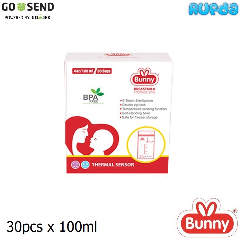 Lusty Bunny 100ml Kantong ASI 30pcs Breastmilk Storage Bags