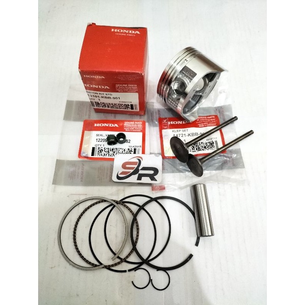 PISTON KIT STD KOMPLIT (KBB) HONDA ORIGINAL TIGER   KELENGKAPAN PRODUK  PISTON KIT STD KOMPLIT  PATUNG KLEP 2 BIJI SIL KLEP 2 BIJI