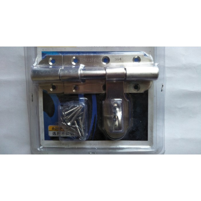 Grendel gudang stainless steel 4in  Grendel gembok  Overval gembok