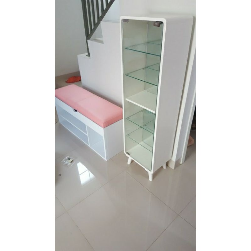 Jual Lemari Kaca Mini Showcase Lemari Display Lemari Pajangan Indonesiashopee Indonesia 4345