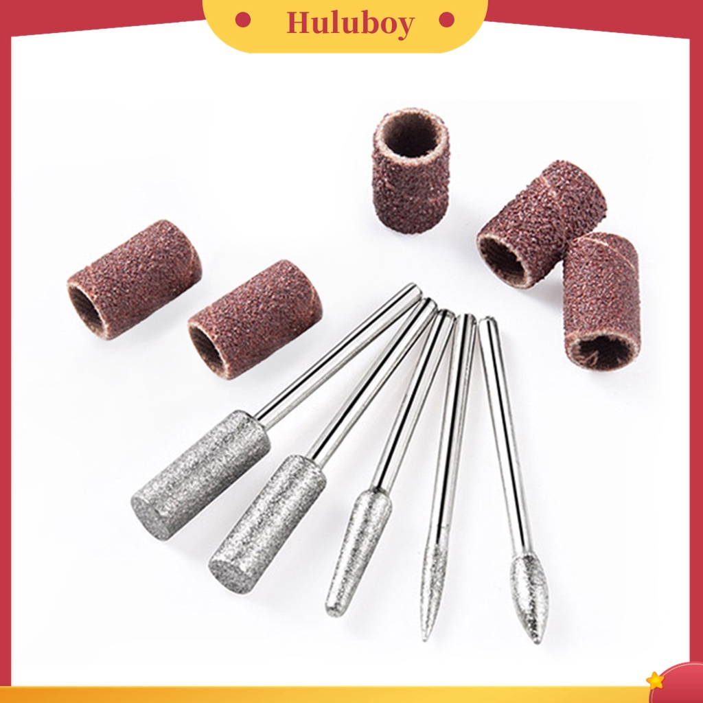 Huluboy Huluboy♡ 1 Set Alat Kikir Kuku Elektrik Bahan ABS Untuk Manicure
