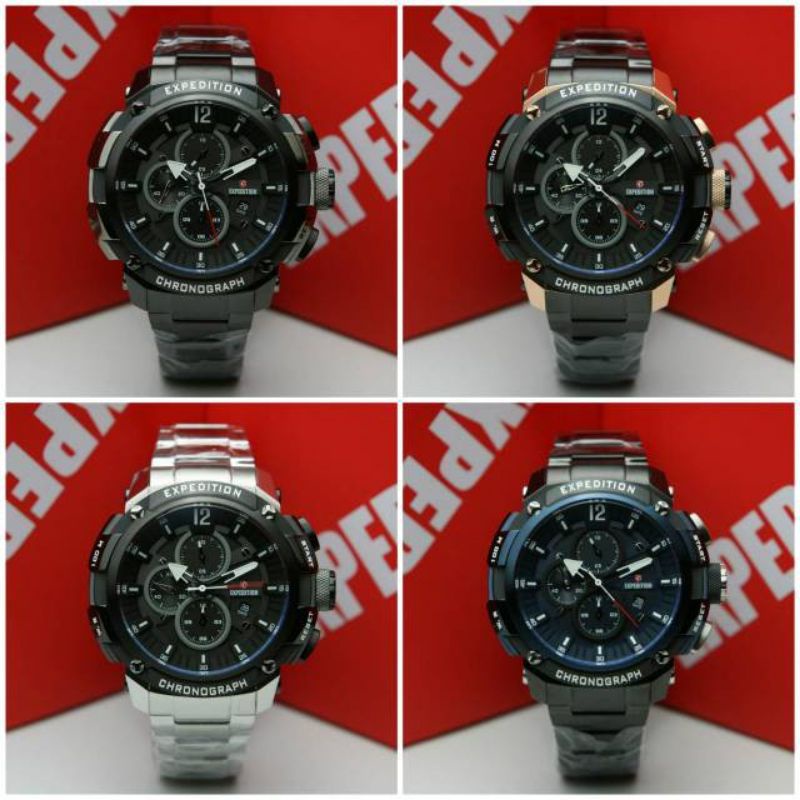 JAM TANGAN PRIA EXPEDITION EXP 6781/E6781 TALI RANTAI ORIGINAL