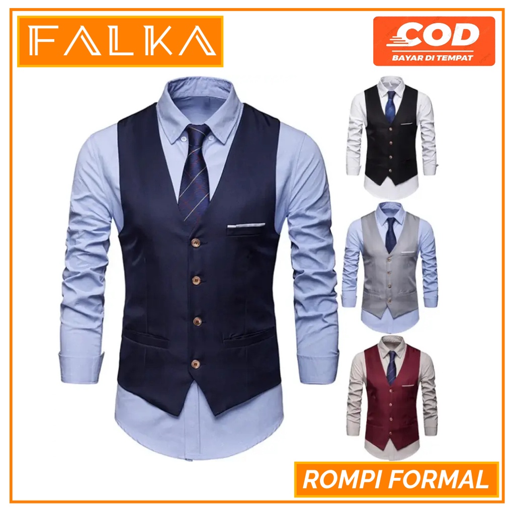 Rompi Vest Formal Pria Keren Rompi Korea Korean Style