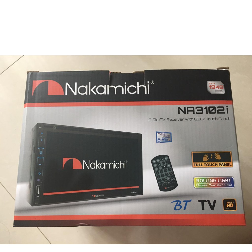 Headunit Nakamichi NA3102i TV Mobil Doubledin