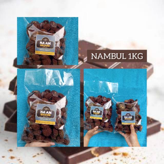 ( NA'AM ) KUE BROWNIES KERING 1KG KILOAN