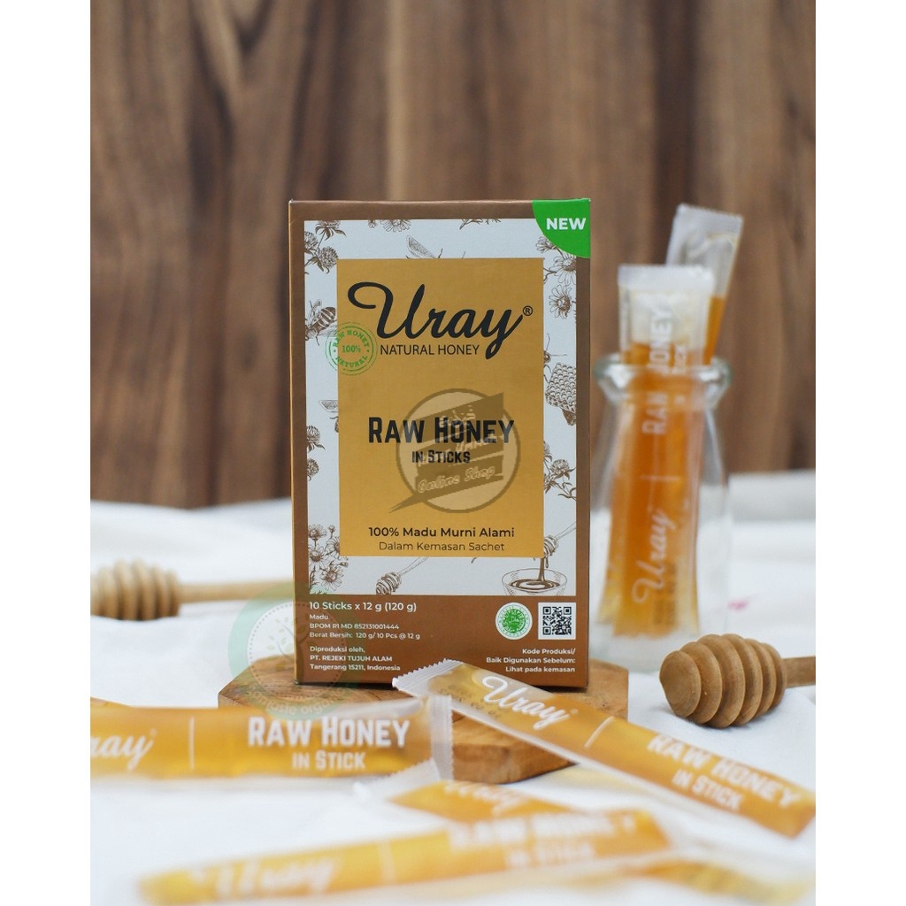 

Madu Uray Sachet Pack Isi 10 pcs Madu Hutan Asli Natural Honey Grade A