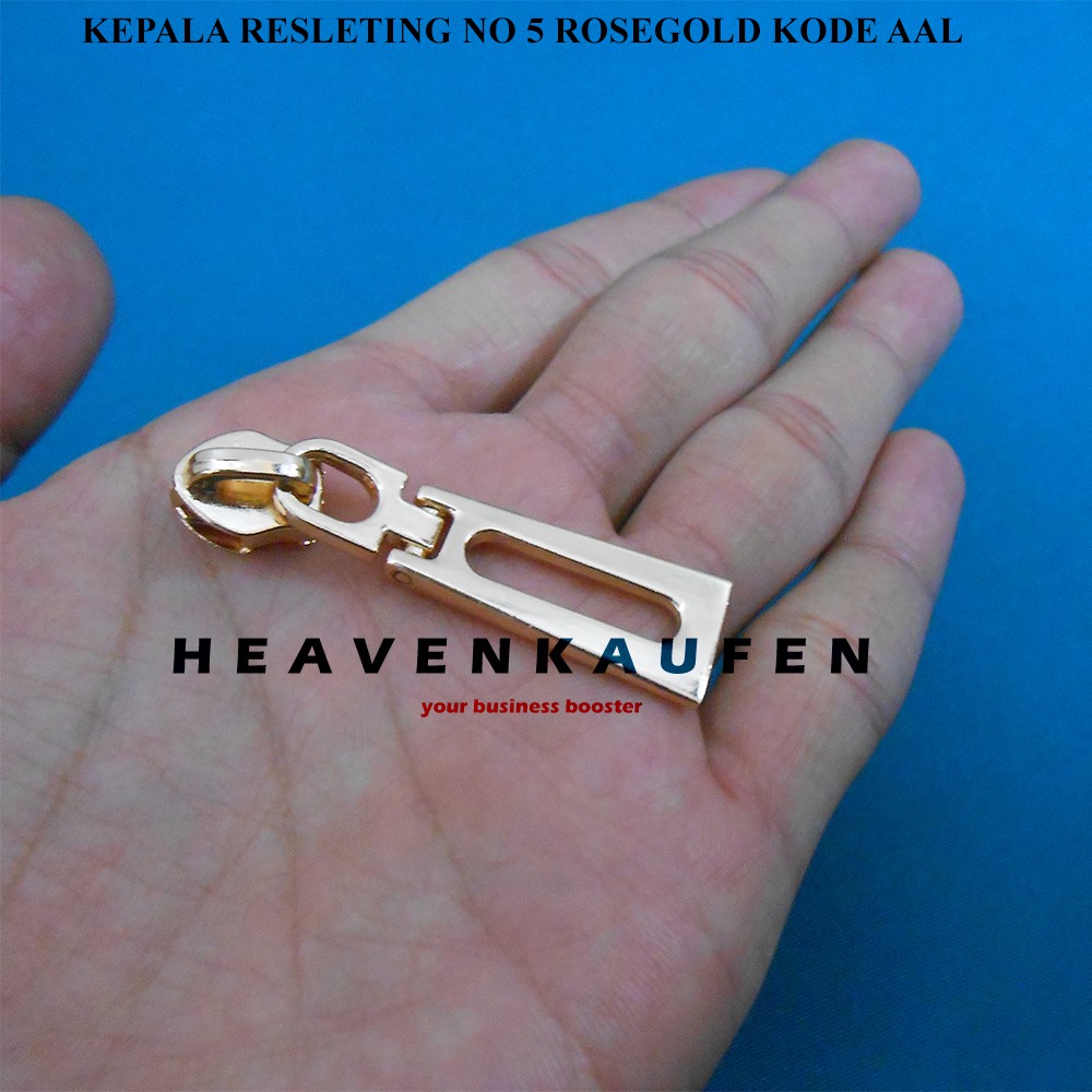 Kepala Resleting Kepala Zipper No 5 Warna Rose Gold Kode AAL