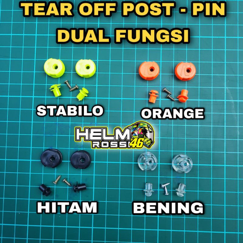 Tear Off Post Dual Top Dual Fungsi Universal Untuk Semua Pinlock Push Pin