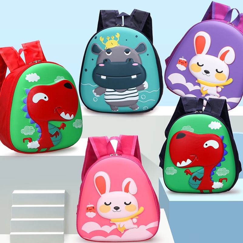 Serenity Ransel Anak Unisex  Perempuan dan Laki-laki Karalter Panda Dinosaurus Kuda / Backpack Sekolah Import / Tas Sekolah Anak PAUD TK SD - 478