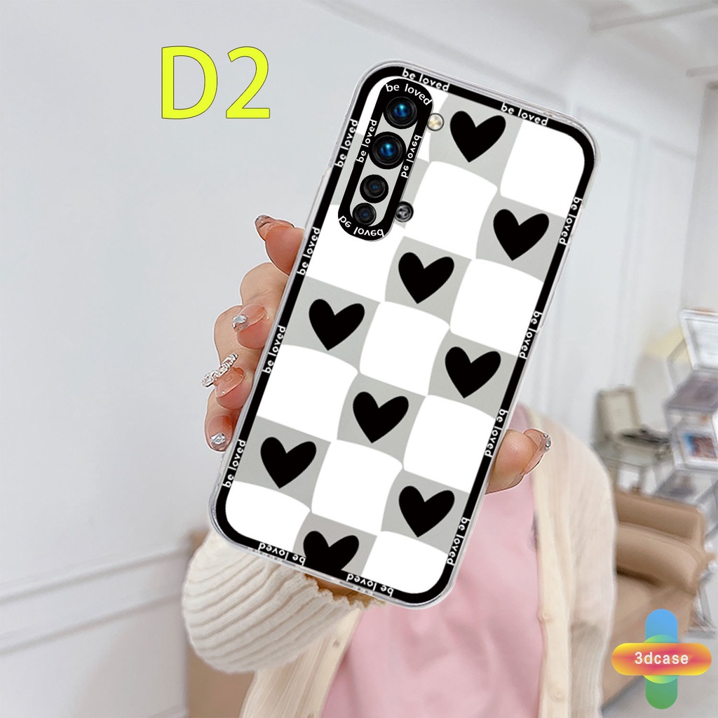 Soft Case Desain Hati Untuk Realme C35 C11 2021 C21Y C31 C15 C21 C25 C20 C3 C12 C2 C25S 5S 5 5S 5i C17 7i C1 C25Y C2 C3i 6i C20A realme Narzo 20 10 10A 20A 30A A7 A5S A15 A16 Y12 Y20 Y15S A03 Clear Couples Back Cover