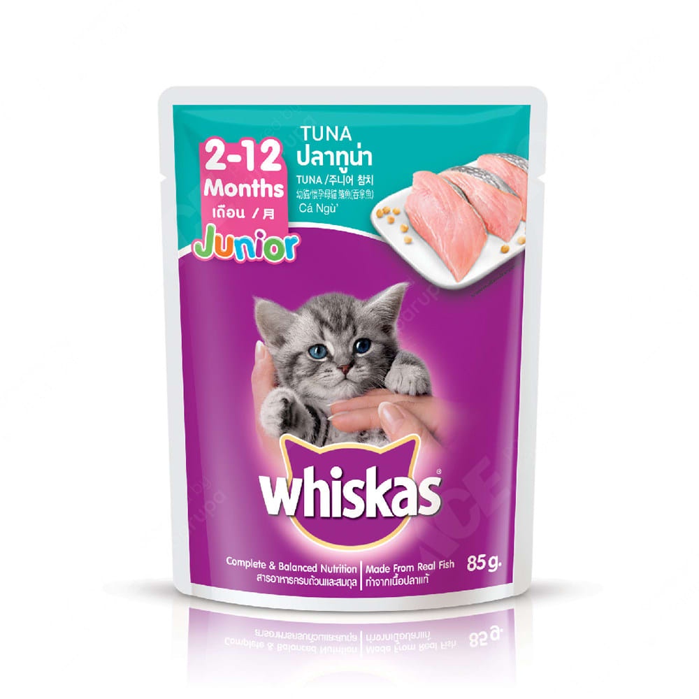 Whiskas Makanan Kucing Wiskas Snack Kucing Junior 2 - 12 Bulan Junior 85 gram