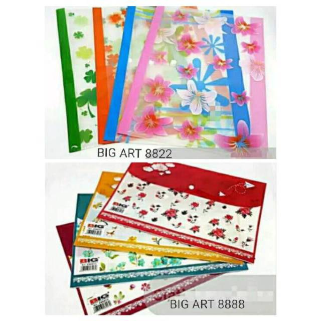 

MAP PLASTIK FOLIO MOTIF BUNGA KANCING 1 BIG ART 8822 DAN BIG ART 8888