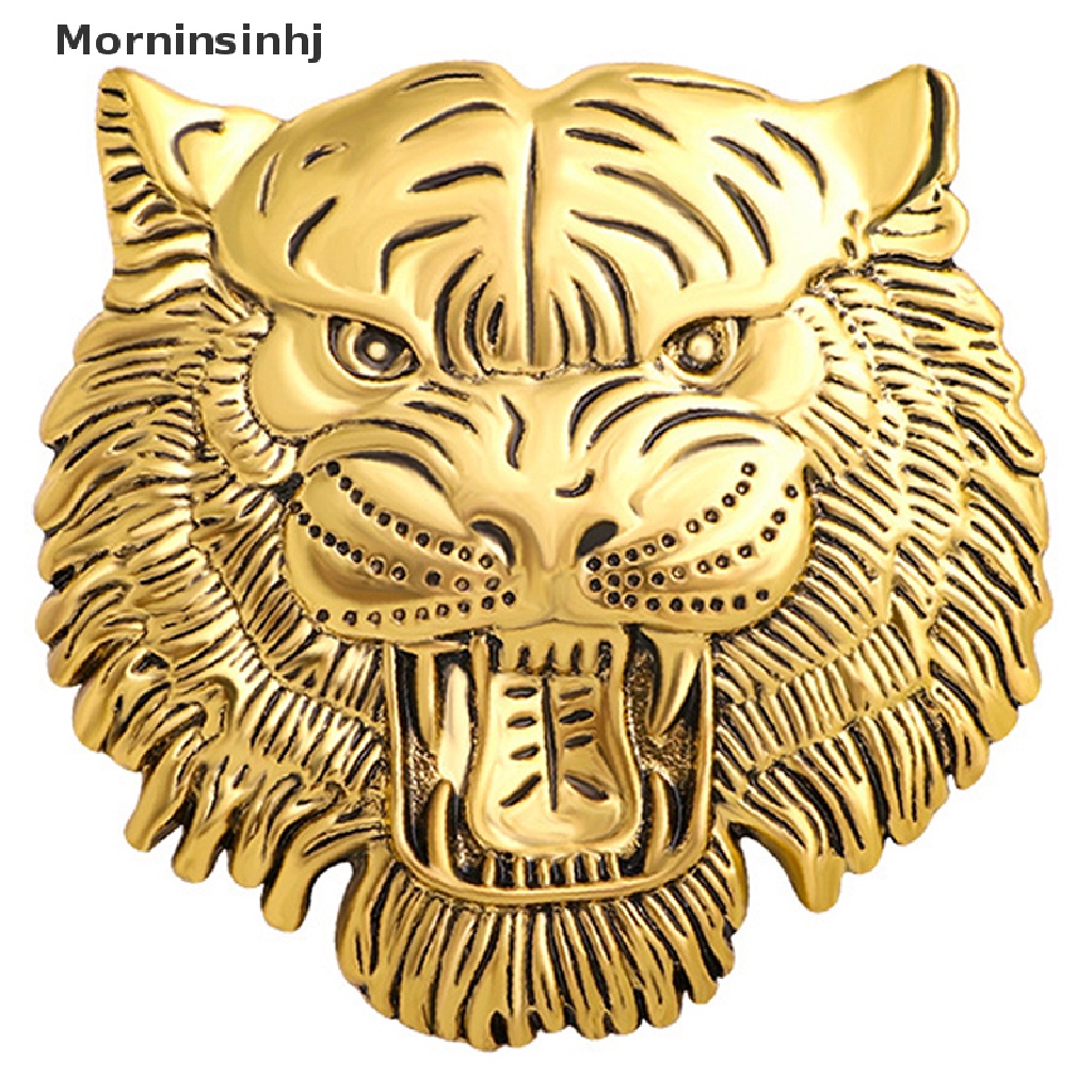 Mornin Roaring Tiger Bros Wanita Pria Kepala Macan Besar Pesta Casual Brooch id