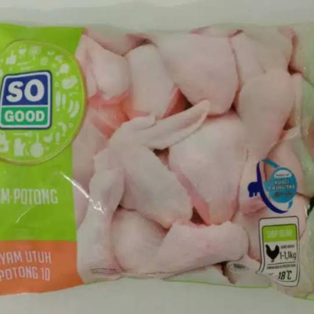 

So Good Ayam Potong Utuh 10 pcs campur