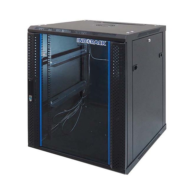 Indorack Wallmount Rack Single Door depth 550 mm WIR5515S - 15U 19 inch ...
