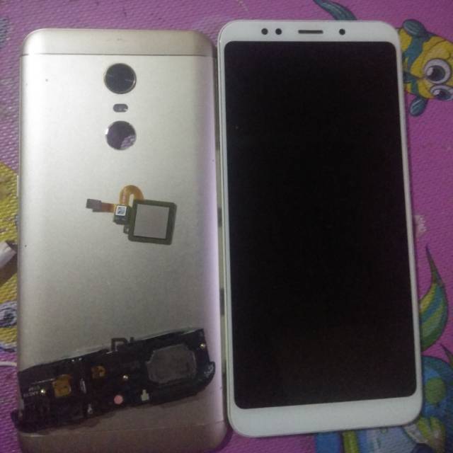 Lcd redmi 5 plus putih ori copotan