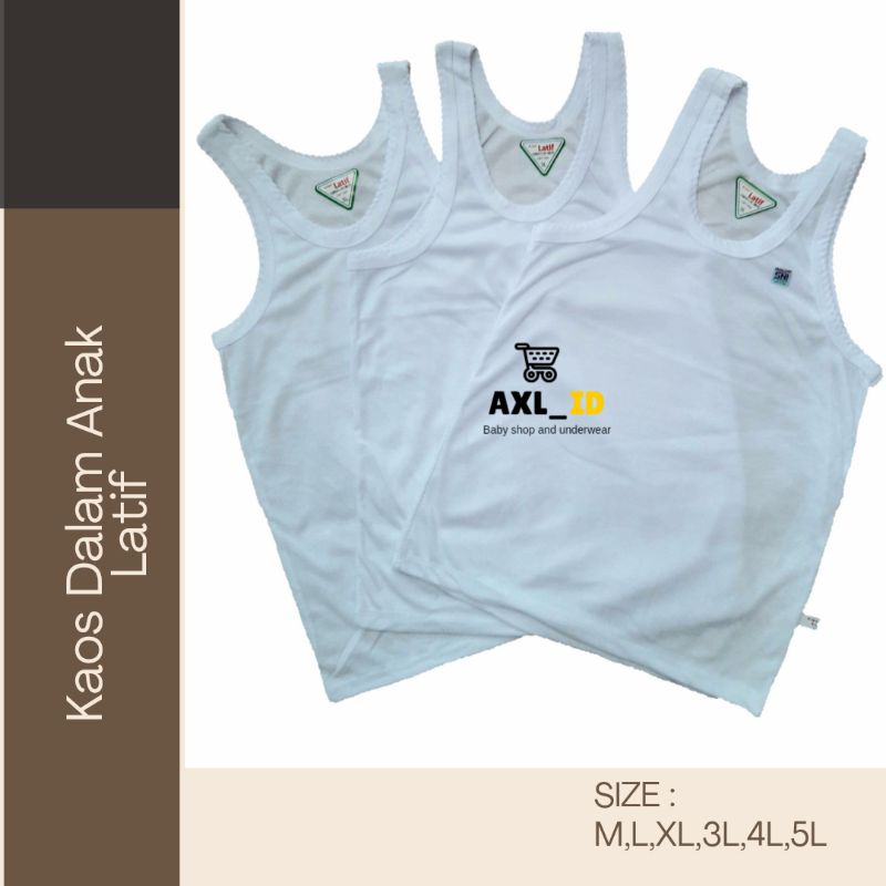 Kaos Dalam singlet bahan kaos 6pcs