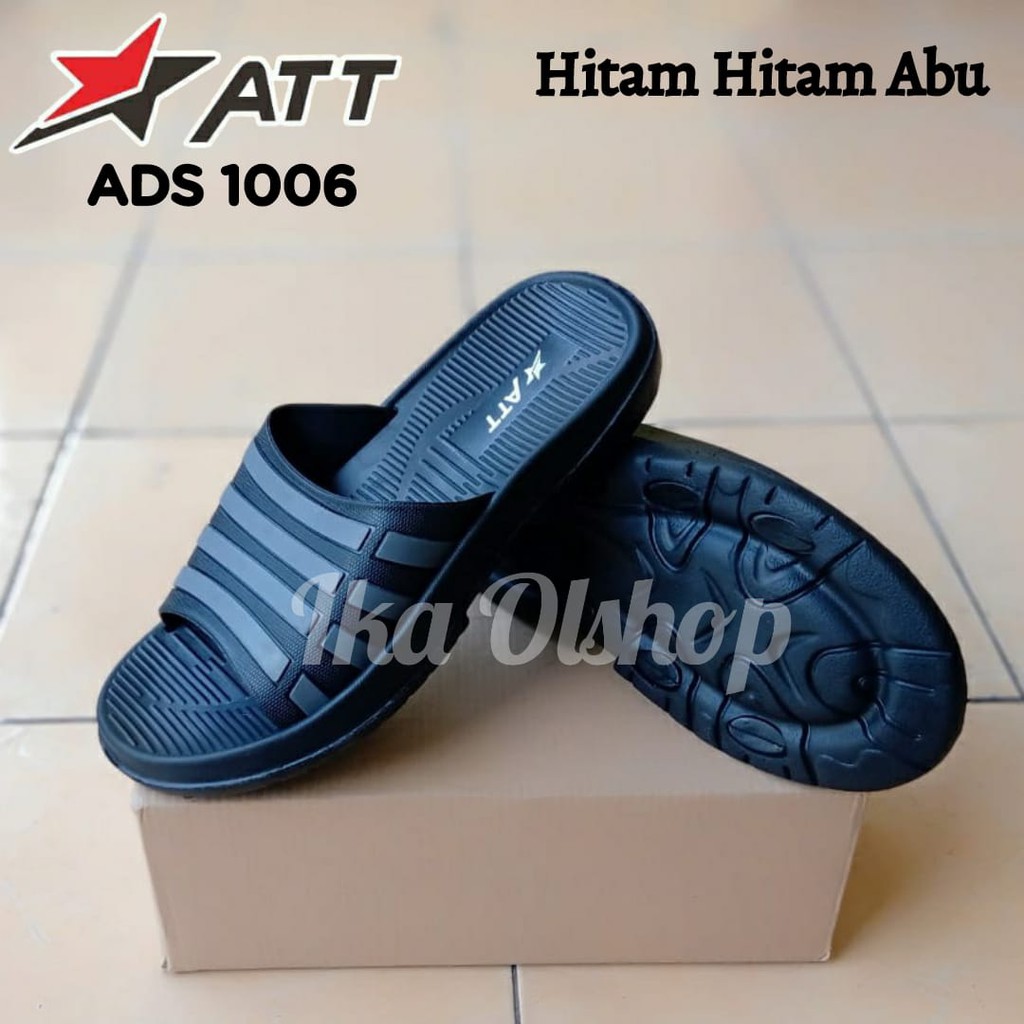Sandal Slop Kokop Pria ATT ADS 1006-Hitam Abu