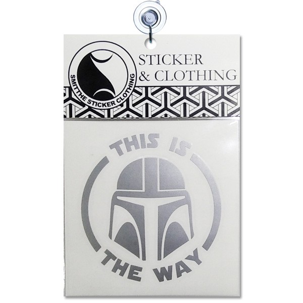 Stiker Star Wars The Mandalorian This Is The Way Logo Cutting Sticker untuk aksesoris Mobil Motor