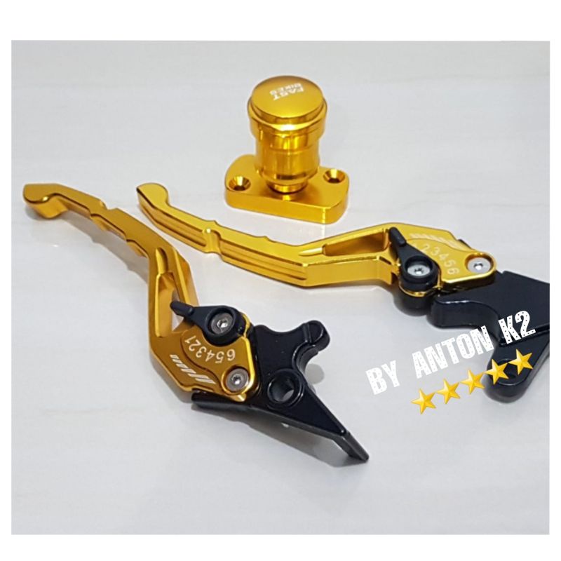 HANDLE REM BRAKE/TUAS REM PLUS TUTUP TABUNG MASTER MINYAK REM VARIASI MOTOR BEAT KARBU/BEAT ESP ISS/