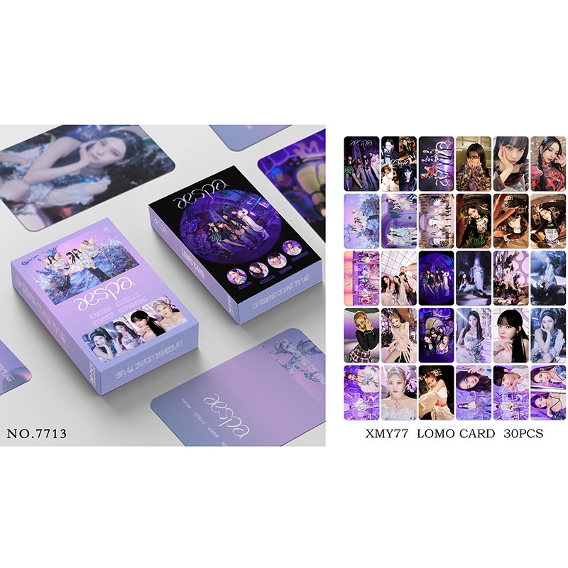 30pcs / set Kartu Pos LOMO BTS JK jimin V Genshin Impact ODDINARY