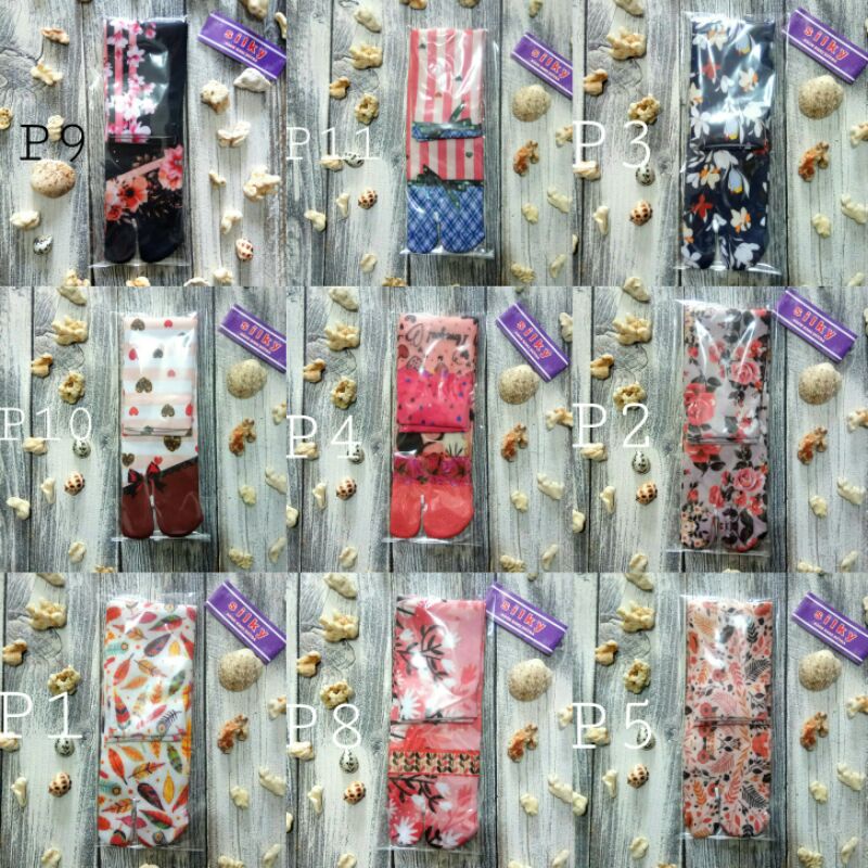 TERLARIS 12 MOTIF KAOSKAKI PRINTING MUSLIMAH PRODUKSI SENDIRI BAHAN BAGUS HARGA HEMAT