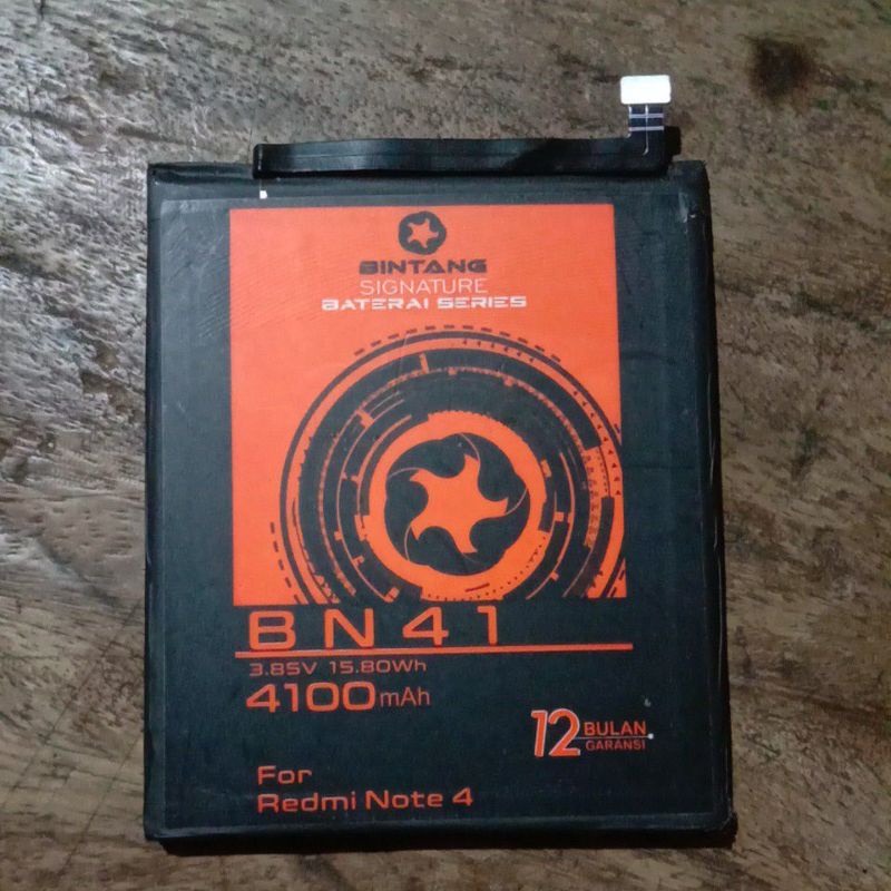 Baterai copotan xiaomi redmi note 4 x Original BN41 (4100 mAh)