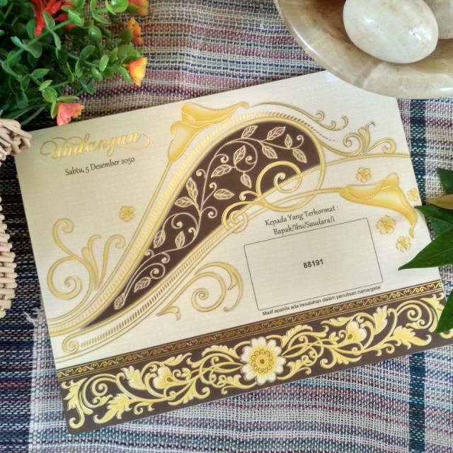 Cetak undangan pernikahan murah ERBA 88191