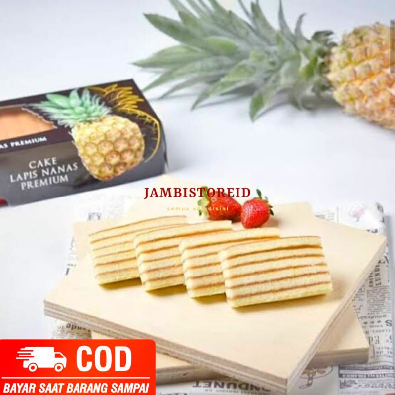 (JAMBISTOREID) PILIH PENGIRIMAN INSTAN Cake Lapis Nanas Saimen Bisa COD Bayar Di Tempat Kue Lapis Na