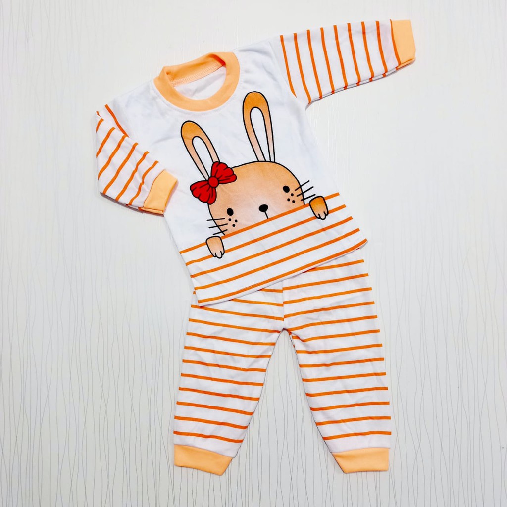 Baju Tidur Anak / Setelan Baju Tidur Panjang / Baju Tidur Bahan Katun / Piyama Baby / Baby Alicia