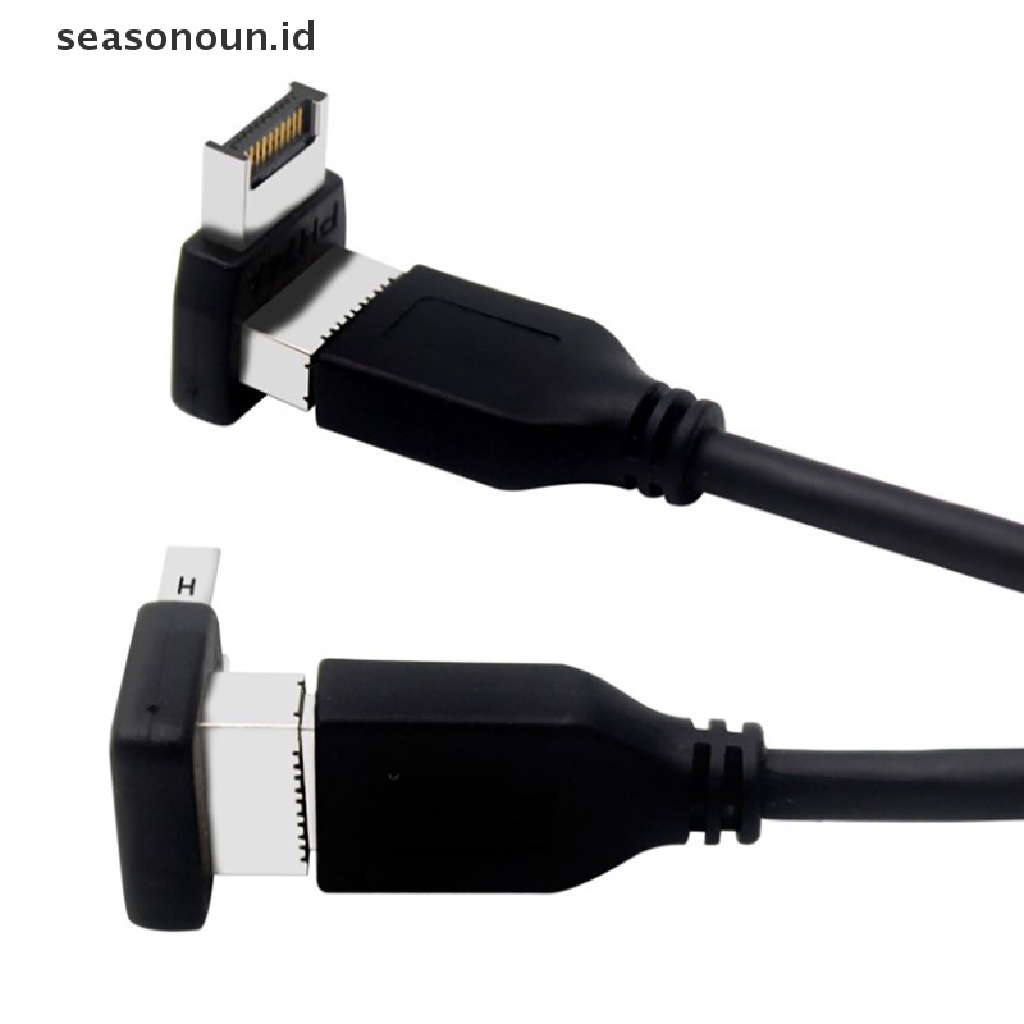 【seasonoun】 Type-E USB 3.1 Type-E Interface 90 Degree Steering Elbow Front Type-C Adapter .