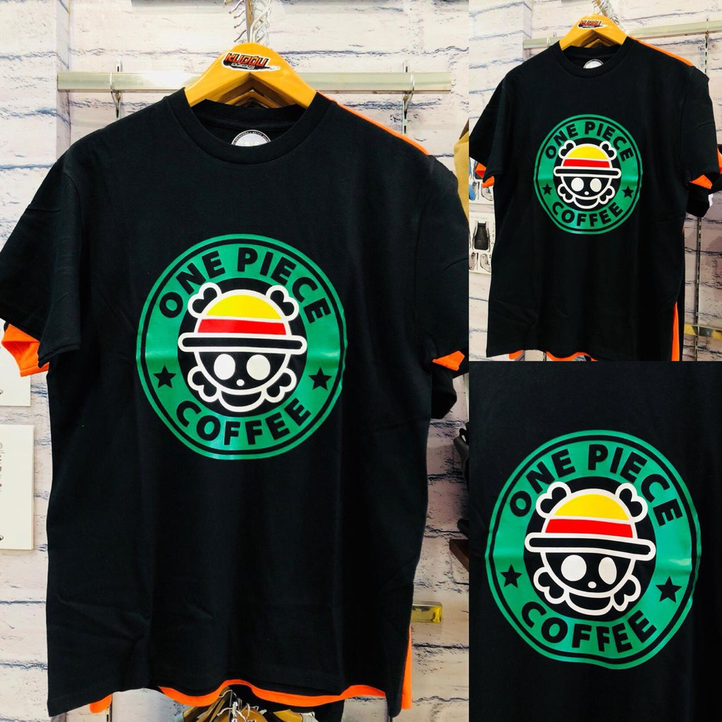 Kaos Anime Onepiece Coffee Black