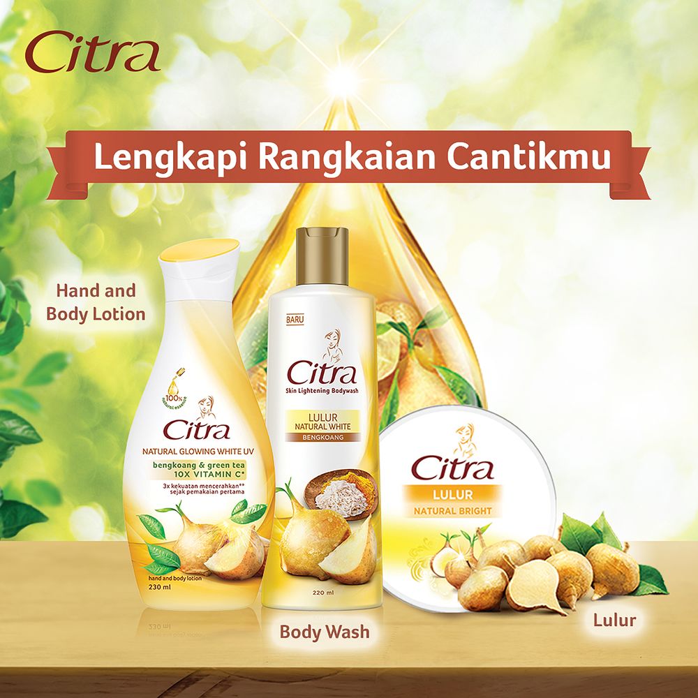 CITRA BENGKOANG GREEN TEA BODY LOTION NATURAL GLOW UV 380ML