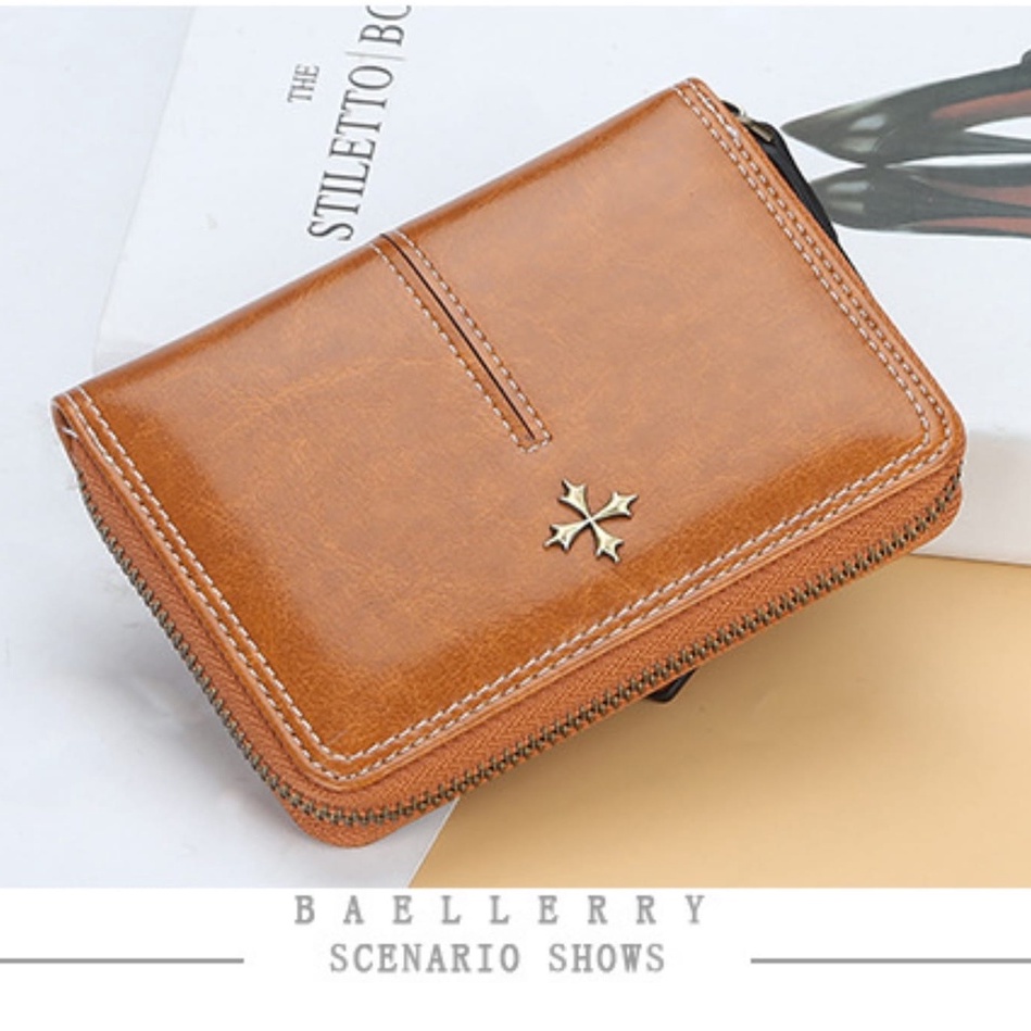 DOMPET KARTU WANITA IMPORT KOREA BAELLERRY ORIGINAL KULIT CARD HOLDER SLOT KARTU UANG KOIN ENANTI PREMIUM CEWEK MURAH FASHION REMAJA KEKINIAN SIMPLE BRANDED BATAM