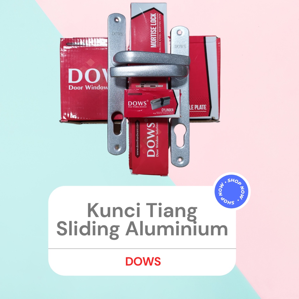 (ORCHARD) Kunci Aluminium Tiang Sliding Kunci Pintu Aluminium Bahan Sliding